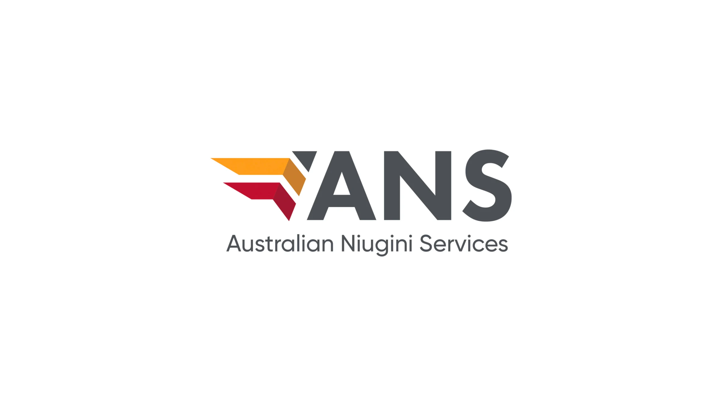 The ANS logo full width: the mark beside Australian Niugini Services.