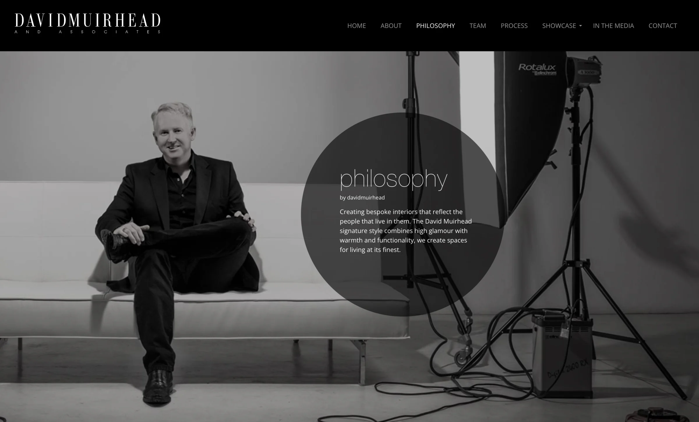 The website’s Process page.